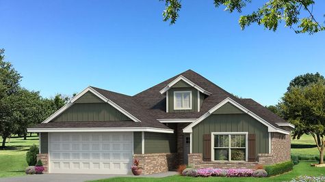Homes by Taber A Siding Elevation - Green