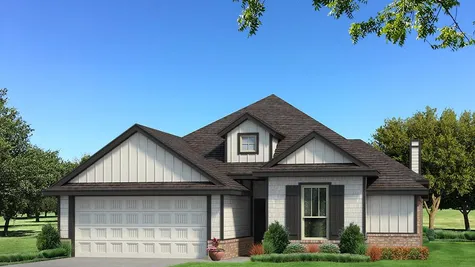 Homes by Taber A Siding Elevation - Black and White
