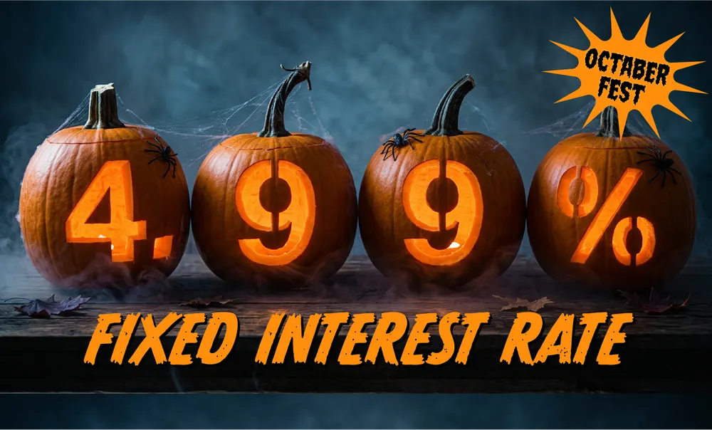 Fixed 4.99% Interest Rate