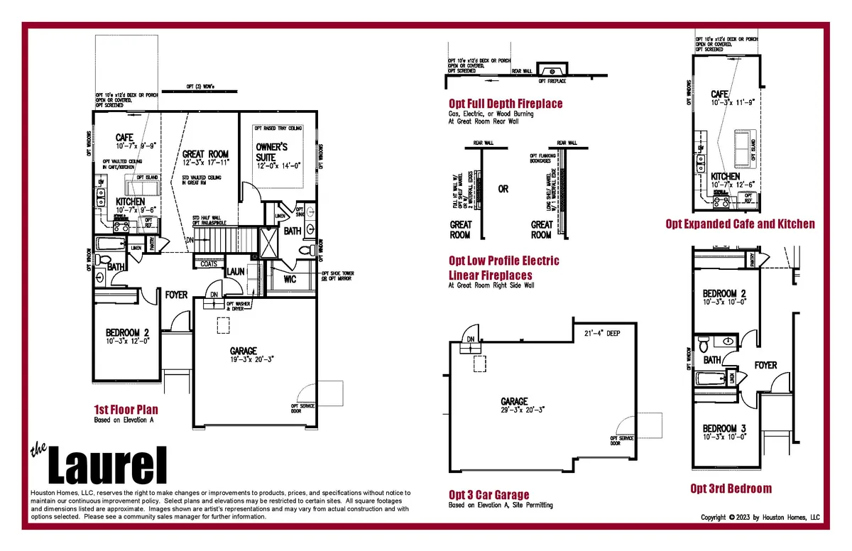 Laurel lll Ranch Floor Plan by Houston Homes, LLC