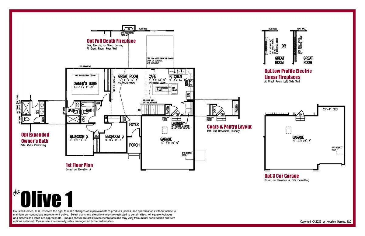 Olive I Ranch Floor Plan by Houston Homes, LLC