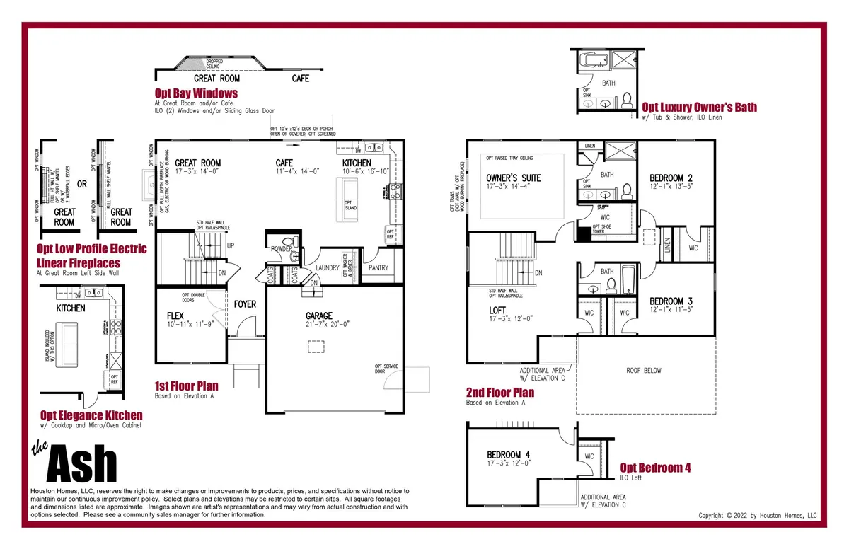 Ash 2-Story Floor Plan by Houston Homes, LLC