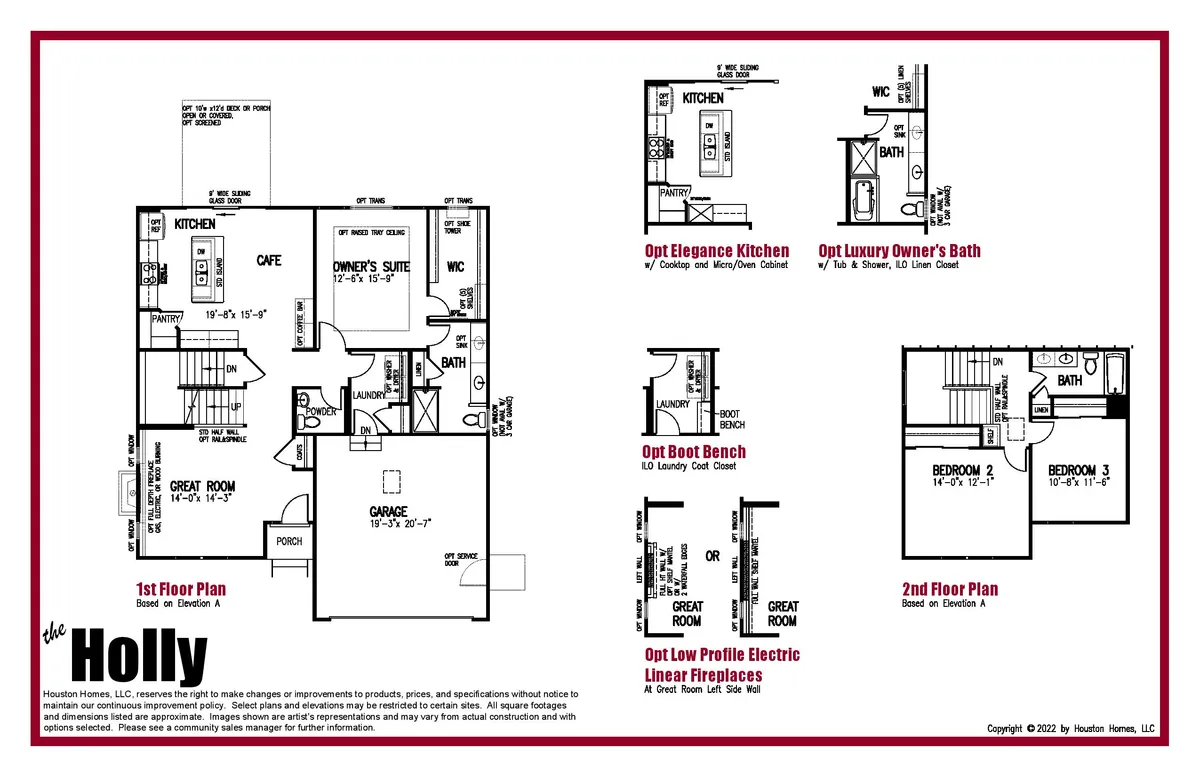 Holly 1.5-Story Floor Plan by Houston Homes, LLC