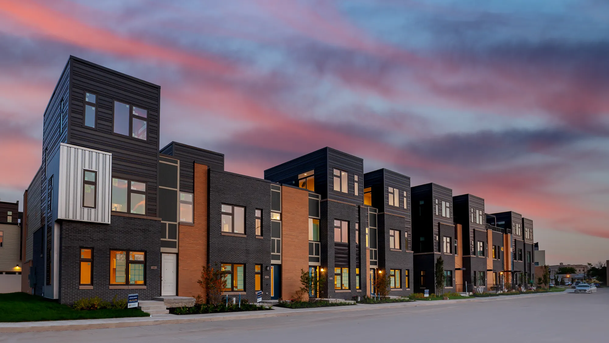exterior view of the banks community by hubbell homes
