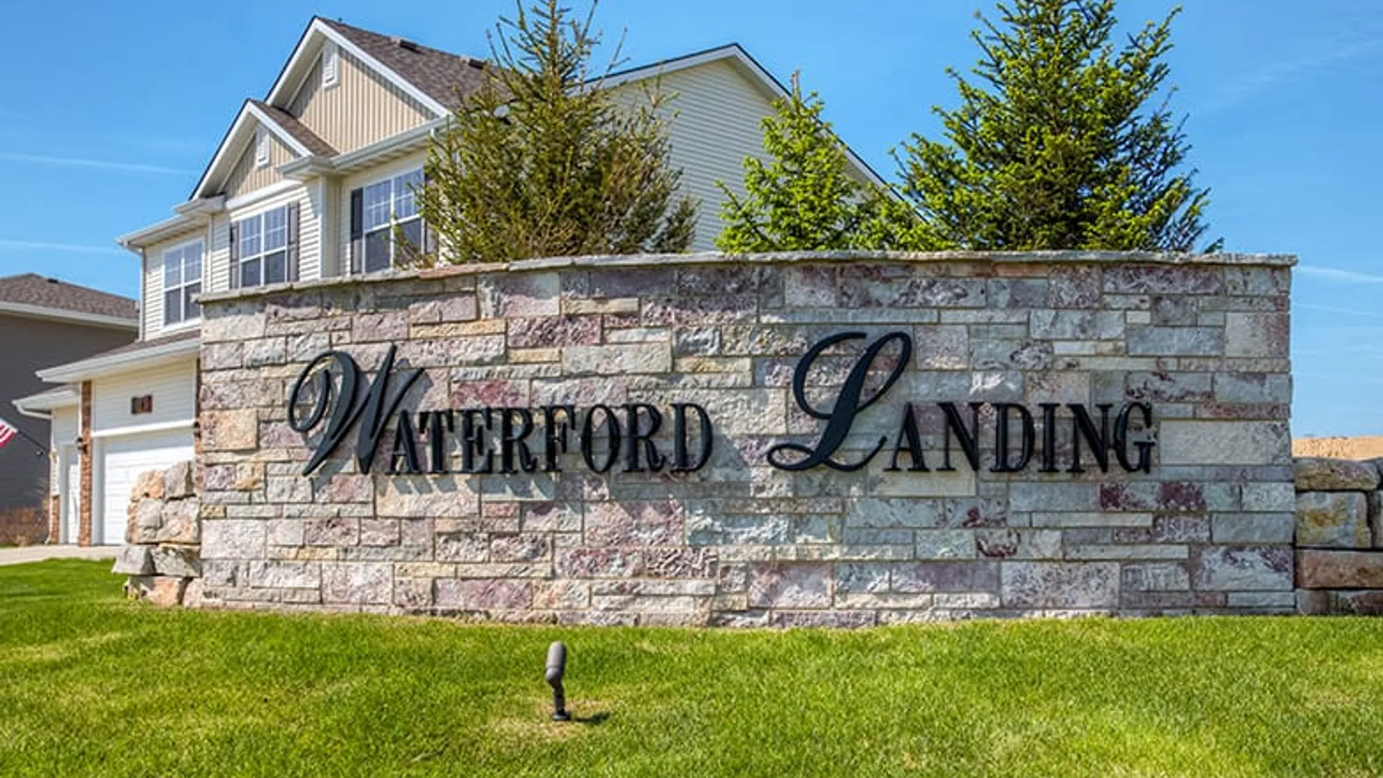 waterford landing entrance by hubbell homes
