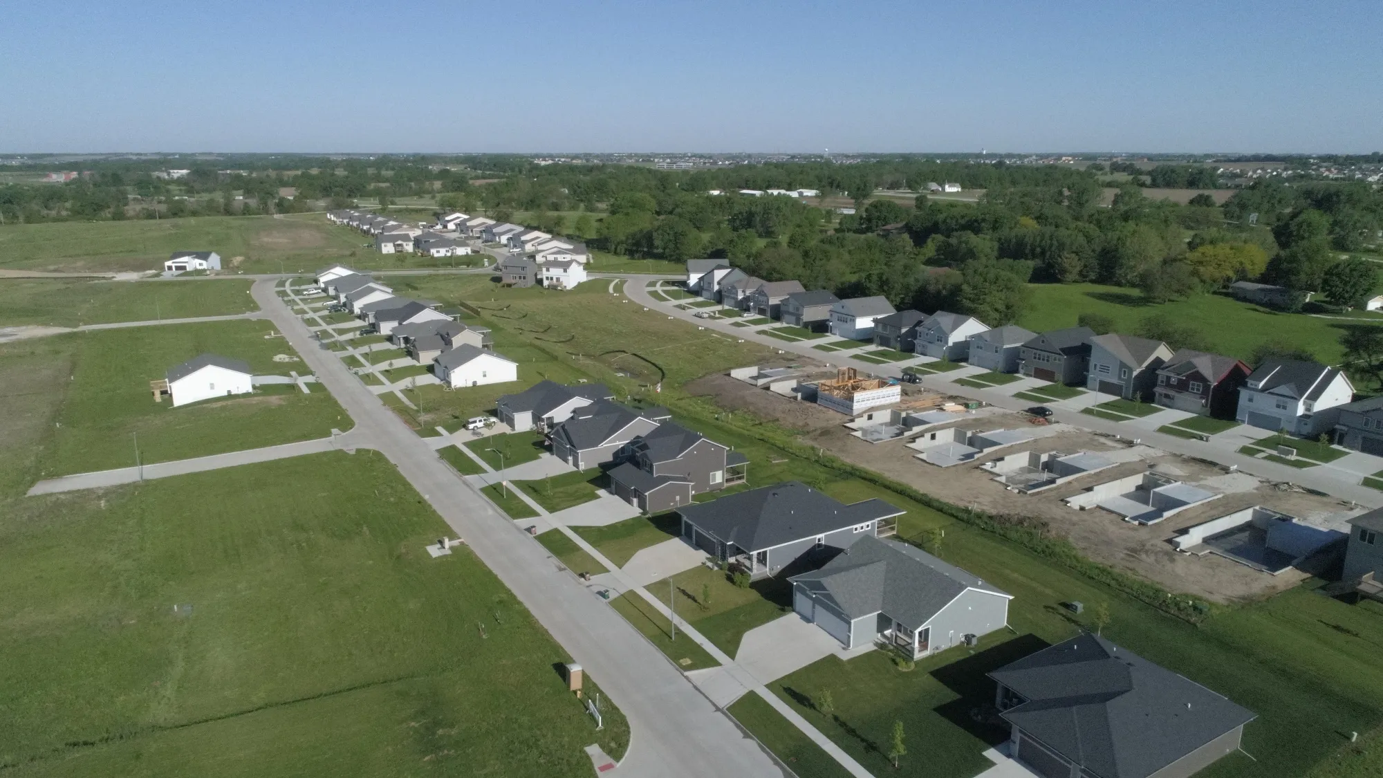 aerial view of the della vita community by hubbell homes