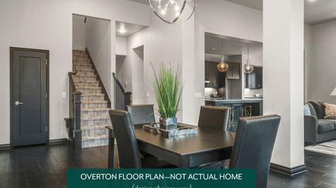 Overton. Example photo of dining room in new home in Norman, OK