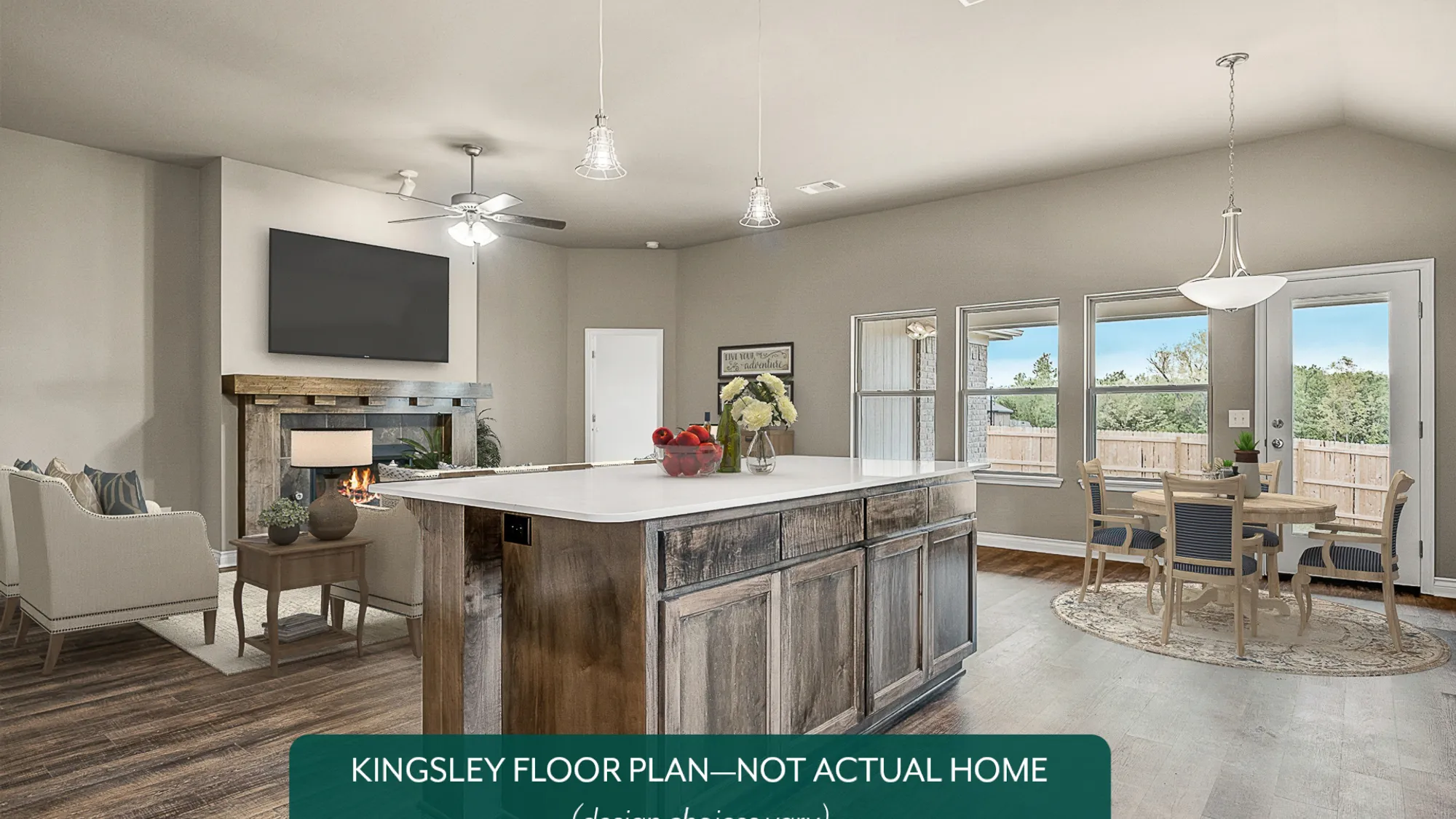 Kingsley. Kingsley Kitchen and Living Room