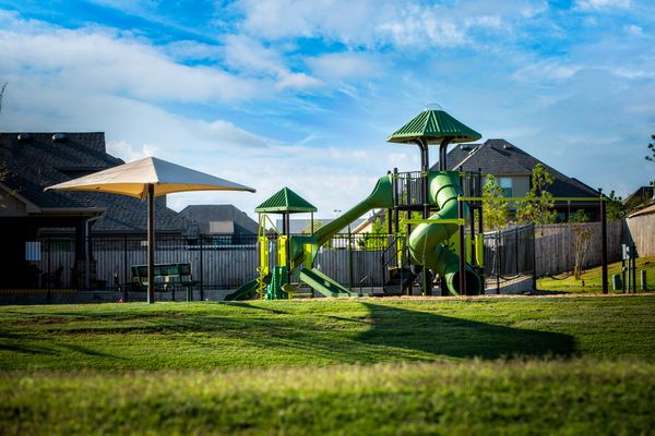Playground at Little River Trails - new homes in Norman