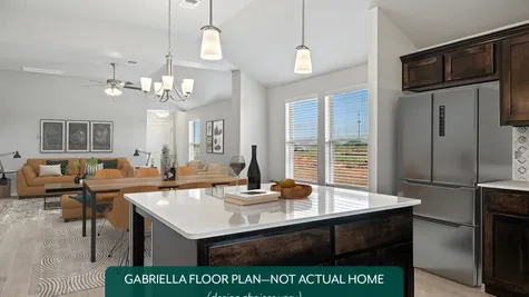 Gabriella. Kitchen + Living Area