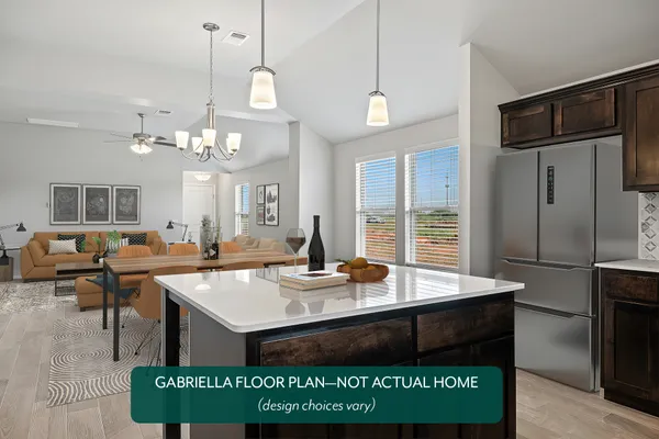 Gabriella. Kitchen/Dining Area/Living Area