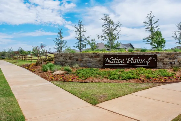  Native plains entrance sign in Moore, OK