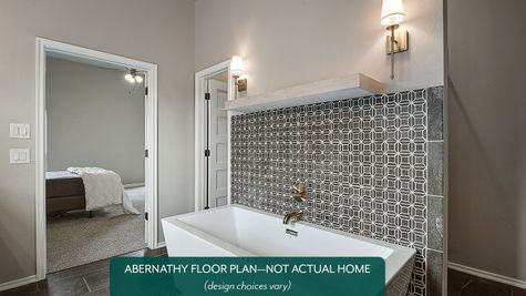 Abernathy. Main bathroom in new home in NOrman, OK