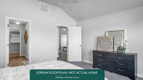 Jordan. Main bedroom in new home in Norman, OK