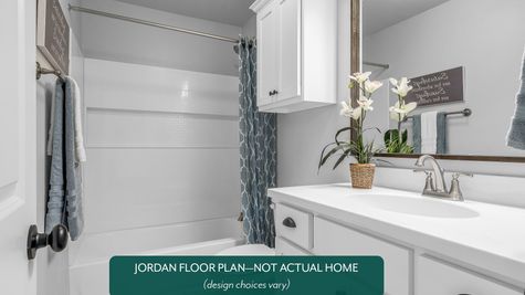 Jordan. Secondary bathroom in new home in Norman, OK