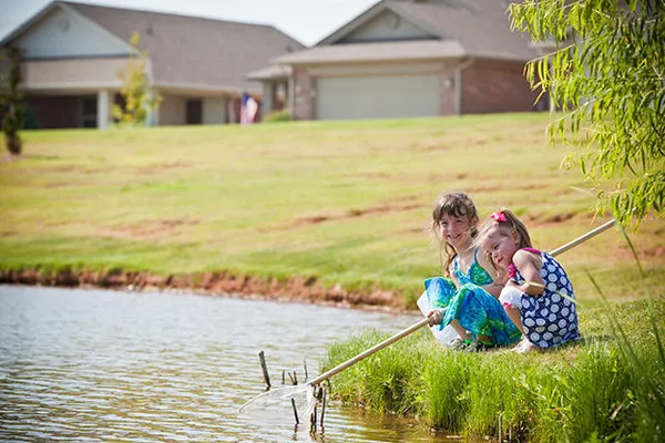  Children at a Featherstone Community park around our new homes in Moore OK from Ideal Homes