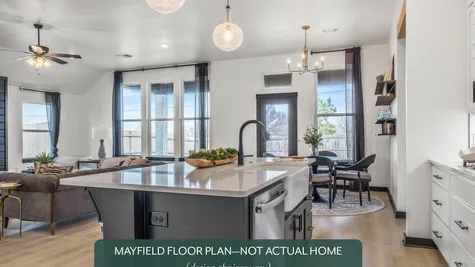 Mayfield. Kitchen/Dining/Living Area