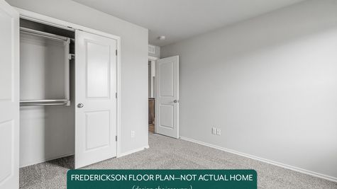 Frederickson. Example photo of secondary bedroom in new home in Moore, OK
