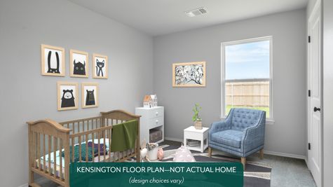 Kensington. Example photo of secondary bedroom in new home in Norman, OK