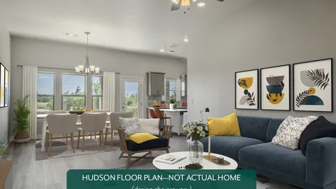 Hudson. Living Area/Dining Area/Kitchen