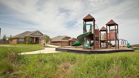  A playground in Red Canyon Ranch, a community of Norman OK new homes from Ideal Homes