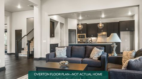 Overton. Example photo of living room in new home in Norman, OK