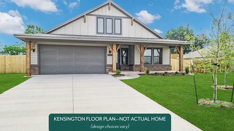 Kensington. Example photo of Kensington floor plan in new home in Norman, OK