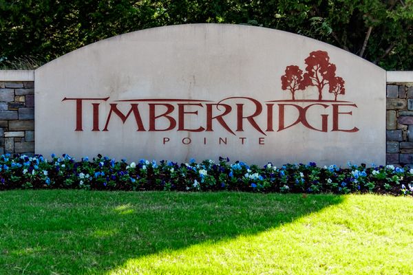  Entryway sign Timber Ridge Pointe