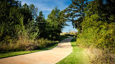  walking path in Little River Trails - new homes in Norman