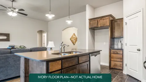 Ivory. Kitchen and Living Area
