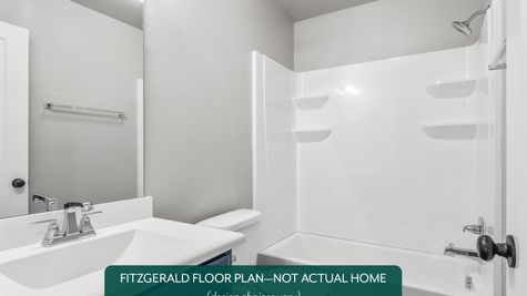 Fitzgerald. Example photo of secondary bathroom in new home in Norman, OK