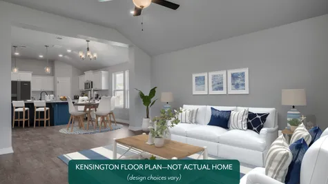 Kensington. Living Area/Dining Area/Kitchen