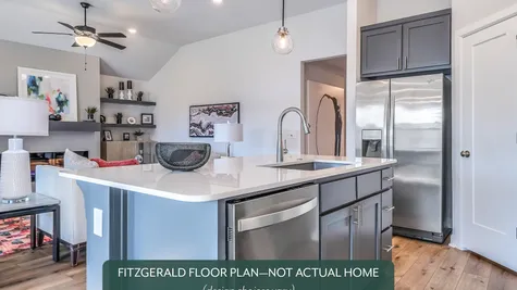 Fitzgerald. Kitchen & Living Area
