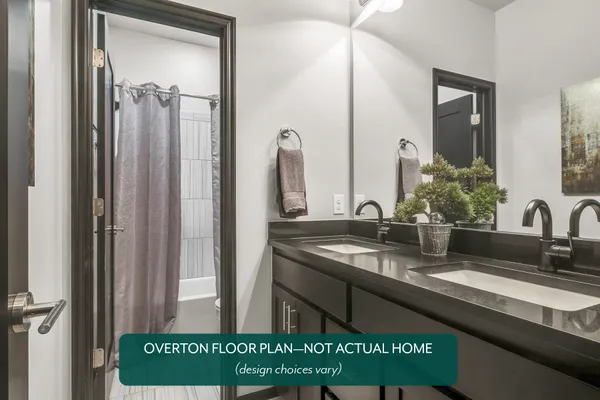 Overton. Example photo of main bathroom in new home in Norman, OK