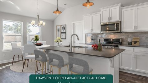 Dawson. Example photo of kitchen in new home in Norman, OK