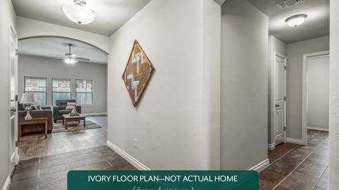 Ivory. Example photo of entry in new home in Norman, OK