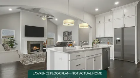 Lawrence. Kitchen and Living Area