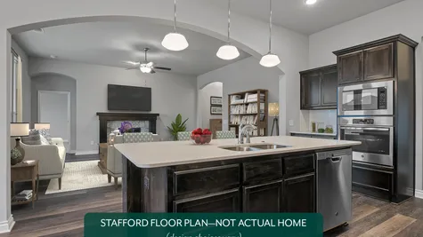 Stafford. Kitchen and Living Area
