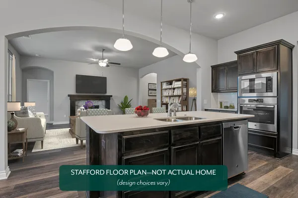 Stafford. Kitchen and Living Area