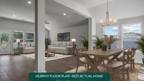 Murphy. Dining Area and Living Area
