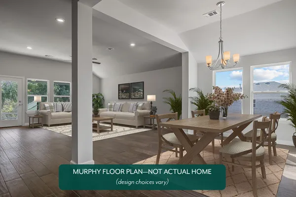 Murphy. Dining Area and Living Area