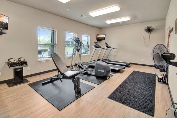 Inside the fitness room at Little River Trails in Norman, OK