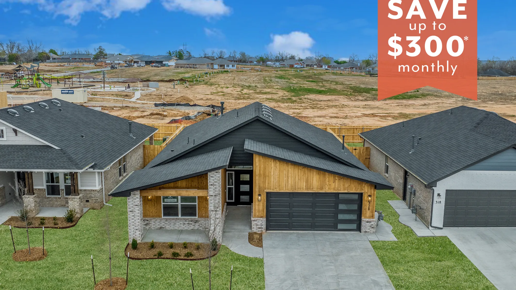 Jordan. Save up to $300* monthly on this Harrah, OK New Home