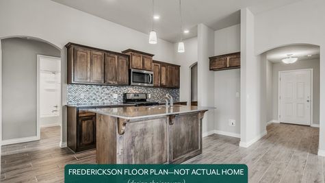 Frederickson. Example photo of kitchen in new home in Moore, OK