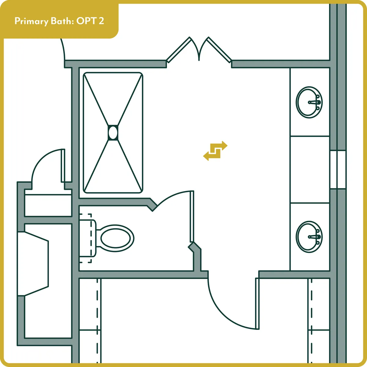 Jacobson. Jacobson Floor Plan: Primary Bath-OPT 2