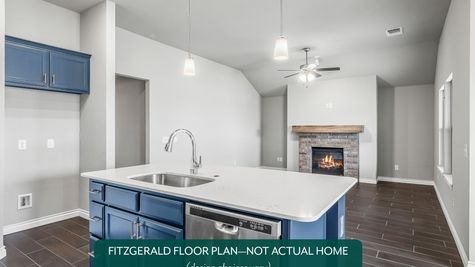 Fitzgerald. Example photo of kitchen in new home in Norman, OK