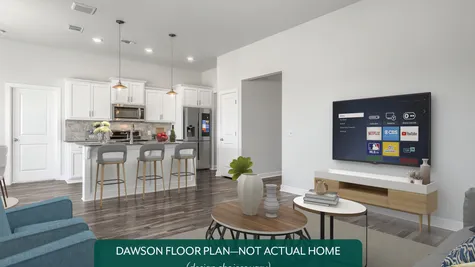 Dawson. Living Area and Kitchen