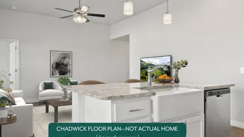 Chadwick. Kitchen & Living Area