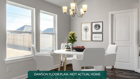 Dawson. Example photo of dining area in new home in Norman, OK