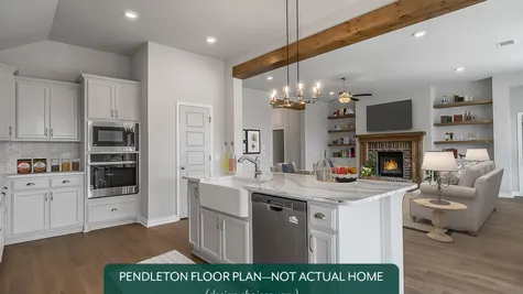 Pendleton. Kitchen & Living Area